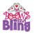 Bows and Bling Crown applique