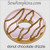 donut chocolate drizzle applique machine embroidery doughnut