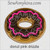 donut pink drizzle applique machine embroidery doughnut