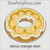 donut orange swirl applique machine embroidery design doughnut icing