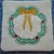 Christmas wreath ith in the hoop coaster mug rug machine embroidery design
