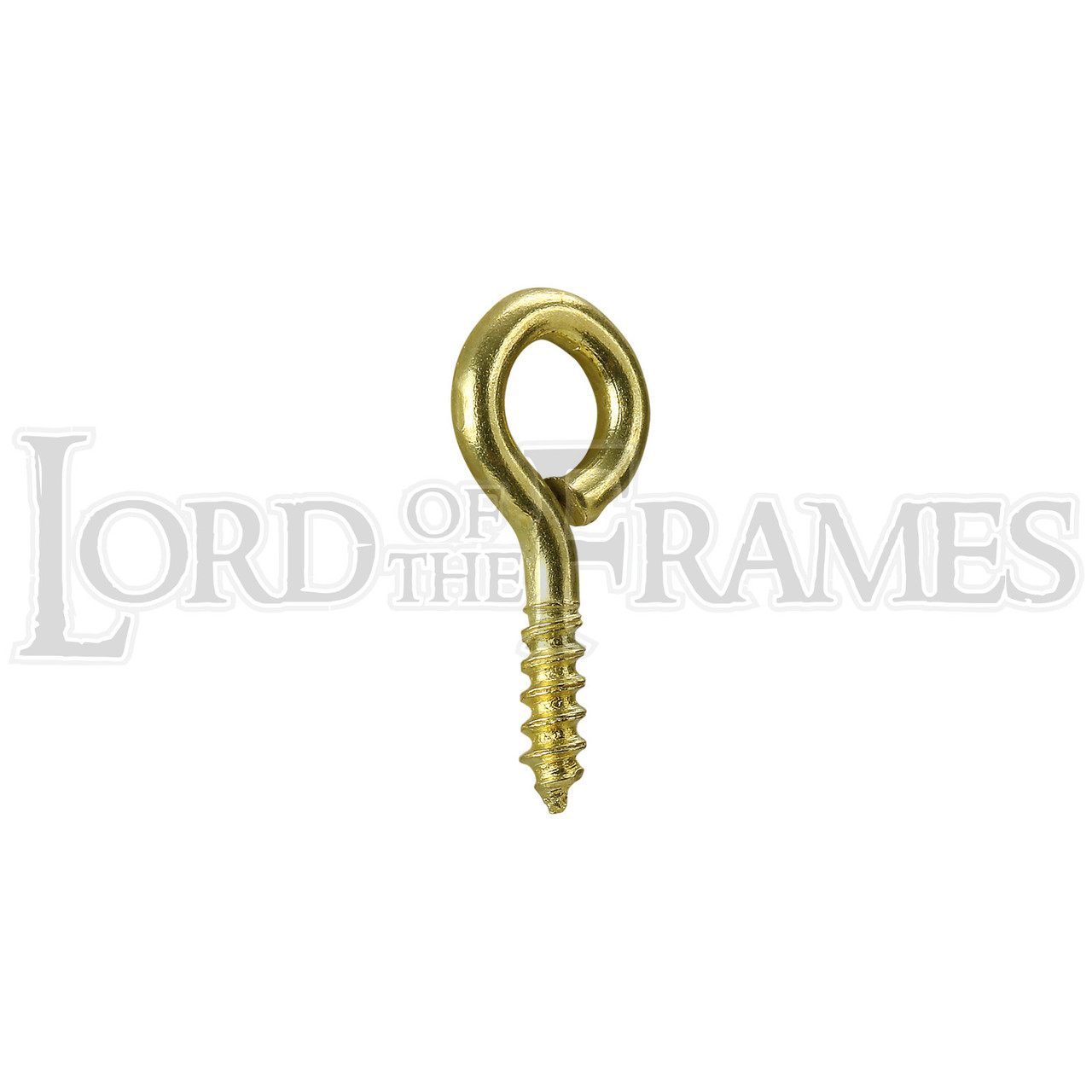 7/16 Screw Eyes, Brass Plated