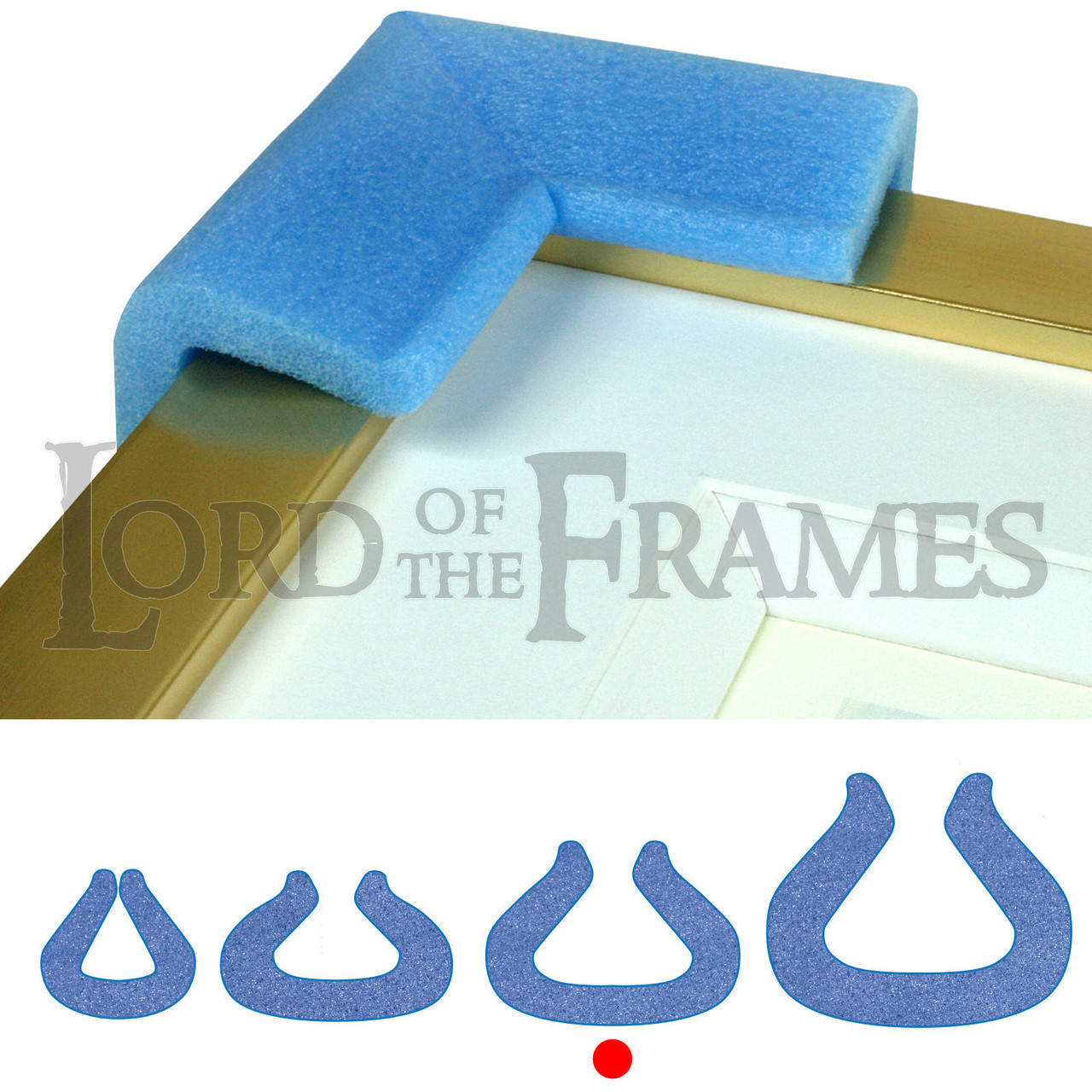 Foam Edge Protectors 35 to 45mm C 65mm Lord of the Frames Ltd