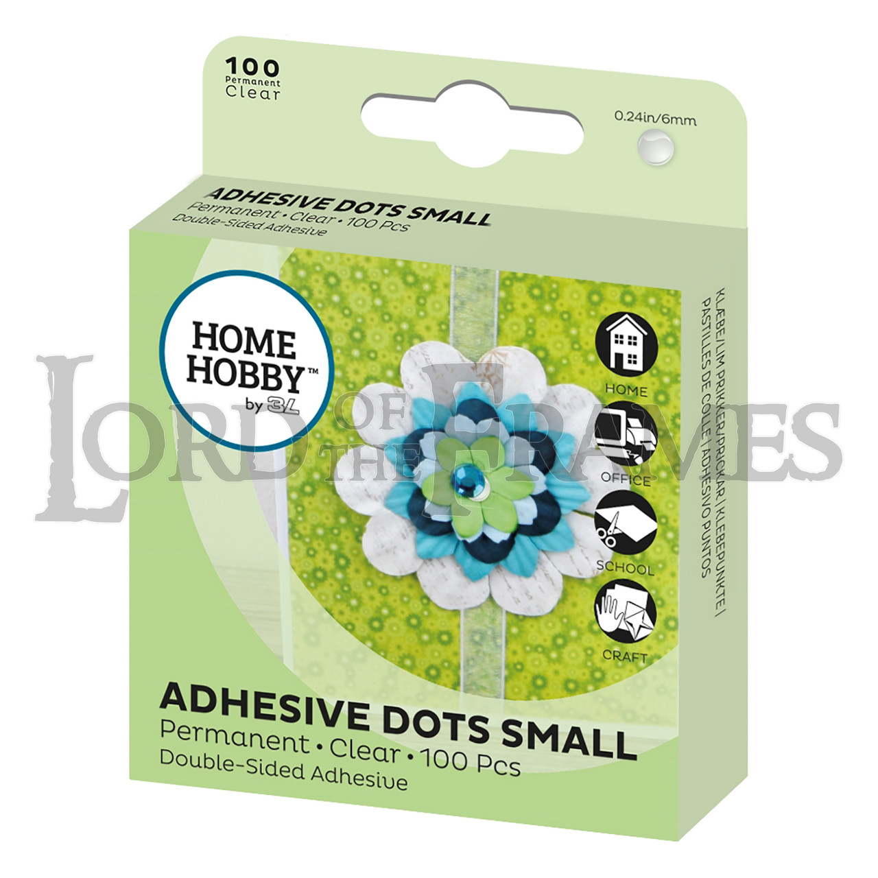 Adhesive Dots Small Clear 6mm 100 Pcs Lord Of The Frames Ltd