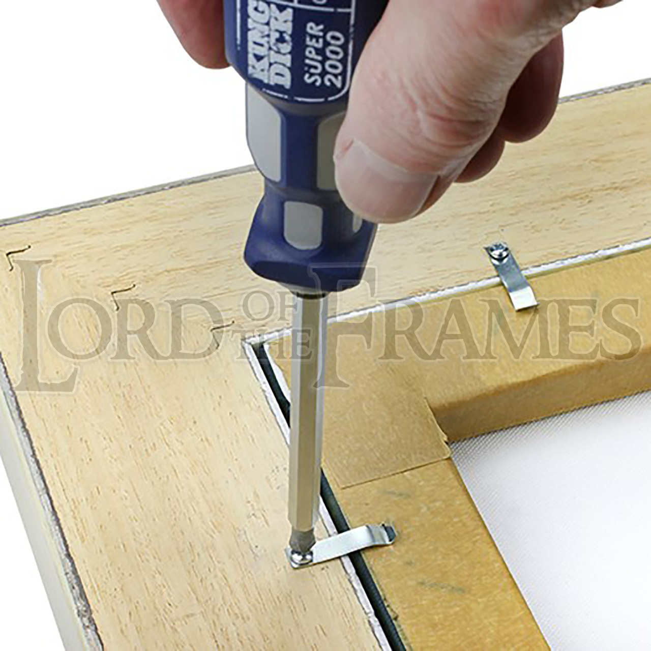 Small Spring Clips 27mm Zinc Plated + Screws Lord of the Frames Ltd