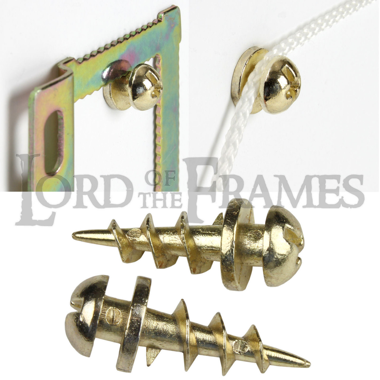 Hanging pictures shop with screws