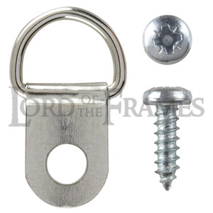Small Nickel Plated 1 Hole Single D Rings Small Nickel Plated 1 Hole Single D Rings