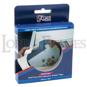 Stix2 Self Adhesive Artist Tape - 25mm x 15m Stix2 Self Adhesive Artist Tape - 25mm x 15m