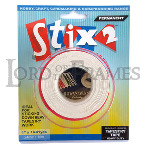 Stix2 Double Sided Tapestry Tape Heavy Duty 24mm x 15m Stix2 Double Sided Tapestry Tape Heavy Duty 24mm x 15m