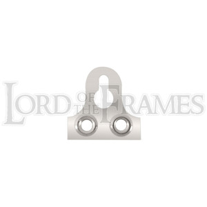 Keyhole Mirror Plates 19mm Nickel Plated