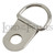 Small Nickel Plated 1 Hole Single D Rings