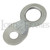 One Piece Flat D Ring Zinc Plated