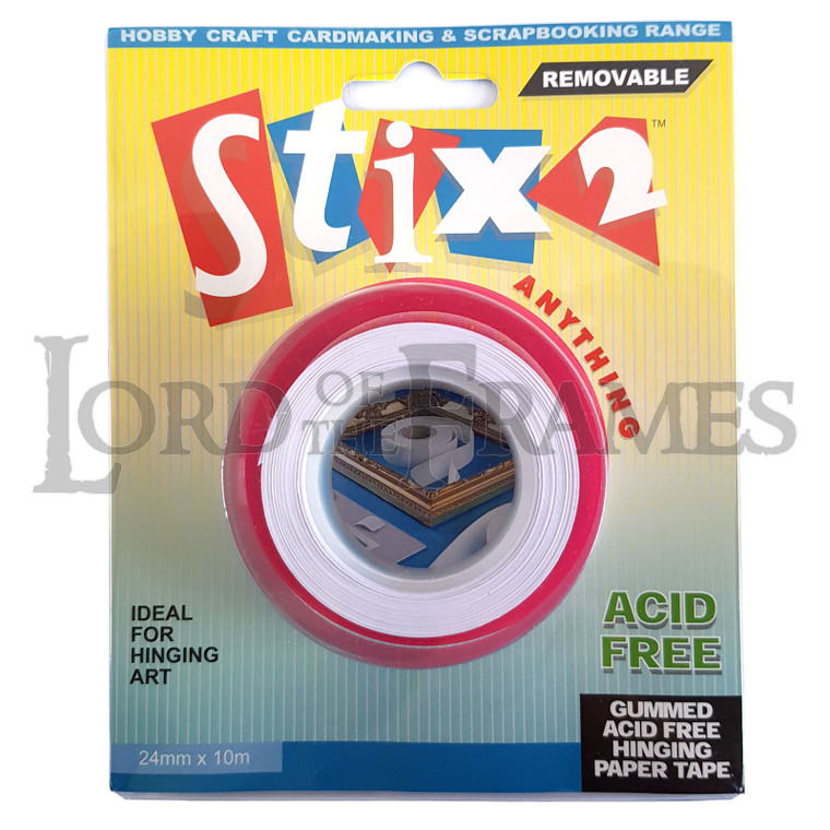 Stix2 Gummed Hinging Paper Tape 24mm x 10m