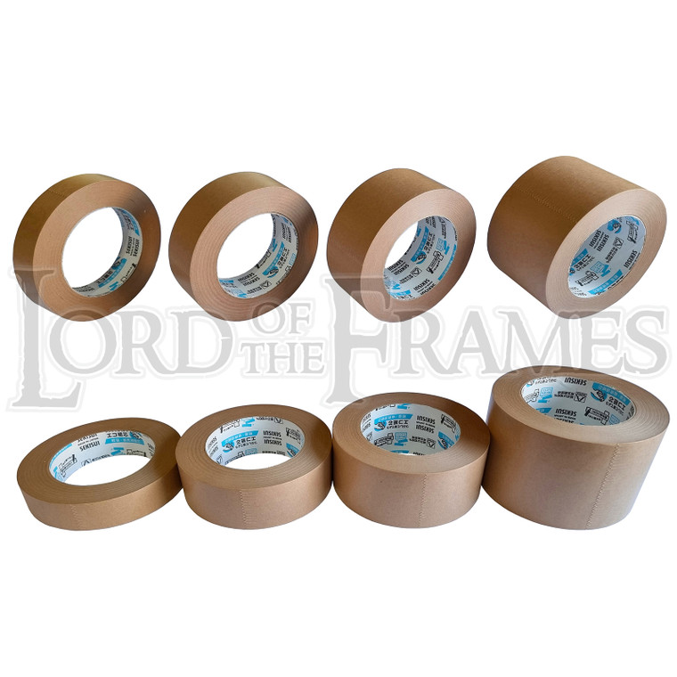 SEKISUI Kraft SelfAdhesive Paper Tape 75mm x 50m Lord of the Frames Ltd