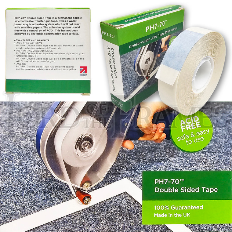 19mm x 30m ATG Tape PH7-70 Acid Free Conservation Double Sided Transfer Adhesive