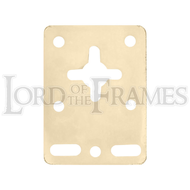 Universal Mirror Plates Multiplates Brass Plated 51x38mm