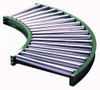 ASHLAND CONVEYOR 2HCR9-4W582 ROLLER CONVEYOR 90 CURVED 38-3/4 IN