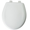 BEMIS MFG 80SLOW000 TOILET SEAT RND PLASTIC WHITE