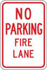 BRADY SPC ABSORBENTS 112626 FIRE LANE SIGN,18"H,12"W,ALUMINUM