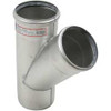 BLUCHER W4x3-45-316 45 WYE,316 SS, 4 X 3 X 4 IN PIPE SIZE