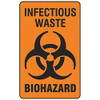 BRADY SPC ABSORBENTS 22351LS HAZARDOUS WARNING LABEL 3 IN H PK100