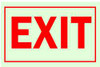 BRADY SPC ABSORBENTS 80284 EXIT SIGN,10X14",R/WHT,EXIT,ENG,TEXT
