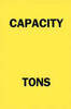 BRADY SPC ABSORBENTS 85694 CAPACITY SIGN 10 X7 POLYESTER