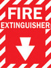 BRADY SPC ABSORBENTS 86091 FIRE EXTINGUISHER SIGN (STICKER)