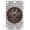 COOPER WIRING 1234-BOX 30A 3WIRE FLUSH GND RECEPTACLE