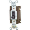 COOPER WIRING 1242-7B-BOX 4WAY BRWN GND QUIET TGL SWITCH