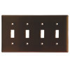 COOPER WIRING 2154B-BOX 4G STD BROWN TOGGLE PLATE