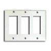 COOPER WIRING 2163W-BOX 3G STD WHITE ROCKER PLATE