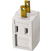 COOPER WIRING 4400W-BOX WHT 3OUTLET 3WIRE GND CUBE TAP