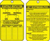 ACCUFORM SIGNS TRS318PTP INSPECTION TAG 5-3/4 X 3-1/4 PK25
