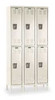 HALLOWELL U3228-2A-PT HALLOWELL DOUBLE TIER 6 DOOR PREMIUM STE