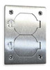 HUBBELL SA3825 FLOOR BOX COVER RECTANGULAR DUPLEX ALUM