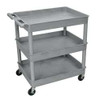 LUXOR TC111-G-9APA5 E1935 UTILITY CART 400 LB CAP. PE 3 SHEL