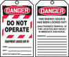ACCUFORM SIGNS TAR404 DANGER TAG BY THE ROLL 6-1/4X3 PK100