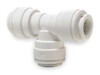 JOHN GUEST PP0212W-PK10 UNION TEE TUBE OD 3/8 IN POLY PK 10