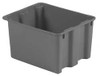 LEWIS BINS SN2117-12 Gray D6937 STACK AND NEST BIN 21 IN L GRAY
