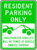 LYLE RP-126-18HA PARKING SIGN 18 X 24IN GRN/WHT