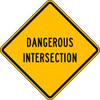 LYLE LW42-1-30HA D9622 TRAFFIC SIGN 30 X 30IN BK/YEL TEXT