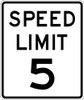 LYLE R2-1-5-18DA D9765 TRAFFIC SIGN 24 X 18IN BK/WHT SP L