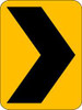 LYLE W1-8-12HA D9614 TRAFFIC SIGN 18 X 12IN BK/YEL SYM 