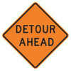 LYLE W20-2D-30HA DETOUR SIGN 30 X 30IN BK/ORN TEXT