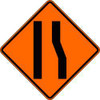 LYLE W4-2R-BO-30HA TRAFFIC SIGN 30 X 30IN BK/ORN SYM