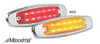 MAXXIMA M20332Y CLEARANCE LIGHT LED AMBER OVAL 6-1/4 L