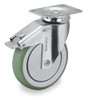MEDCASTER SS04AMP125TLTP01G SWVL PLT CSTR W/TOTL-LOK 190 LB 4 IN DIA