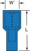 3M MNG14-250DFIK FEMALE DISCONNECT,BLUE,16-14AWG,PK1000