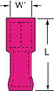 3M MNG18-187DFIK FEMALE DISCONNECT,RED,22-18AWG,PK1000